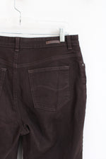 Lee Relaxed Fit Dark Brown Pants | 8 Short