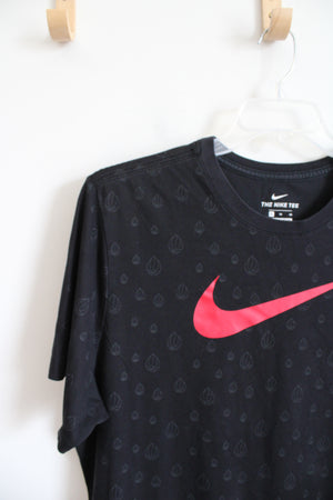 Nike Black Patterned Dri-Fit Shirt | XL