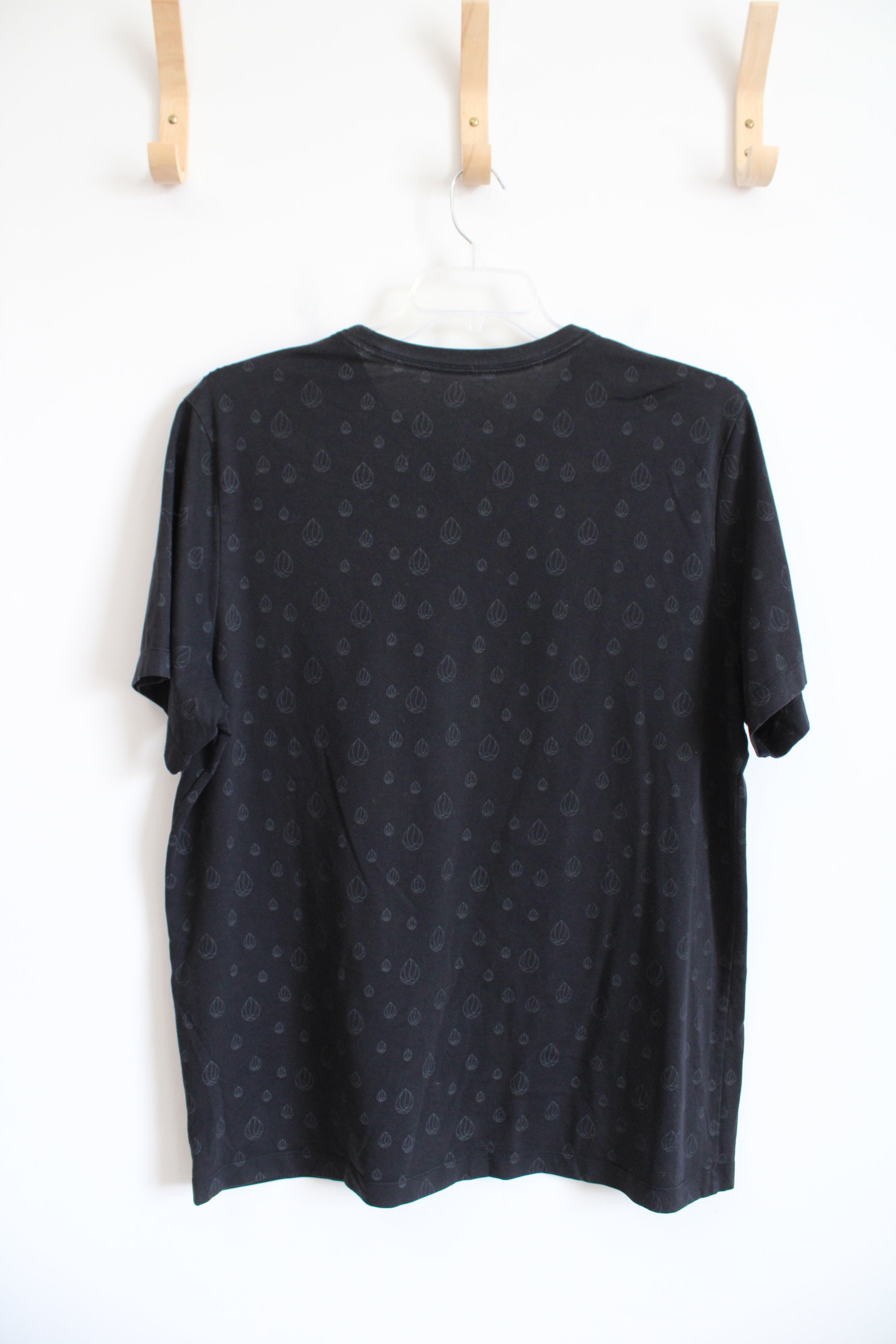 Nike Black Patterned Dri-Fit Shirt | XL