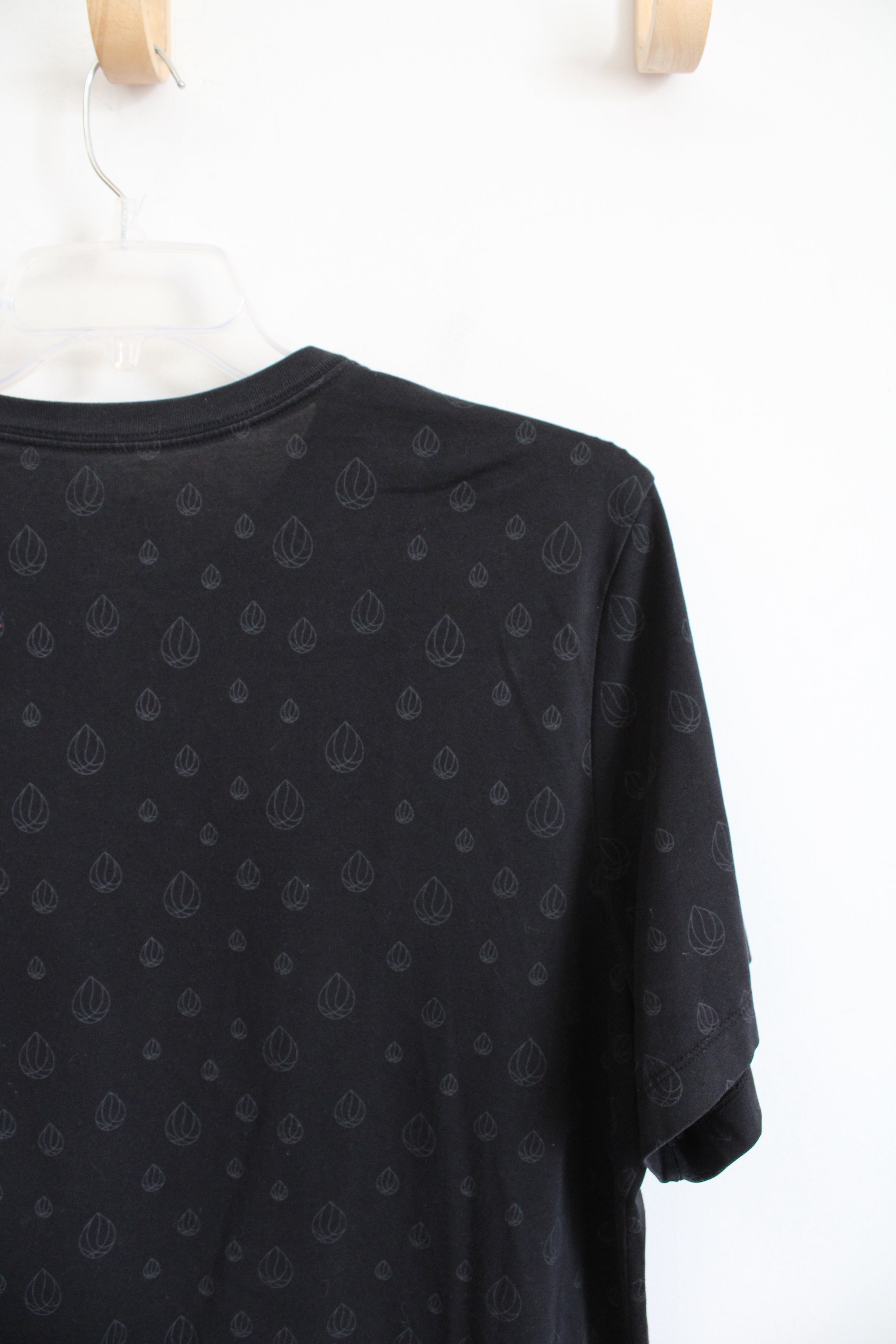 Nike Black Patterned Dri-Fit Shirt | XL