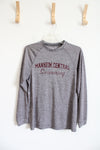 Holloway Gray & Maroon Manheim Central Swimming Long Sleeved Athletic Shirt | S