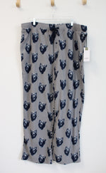 NEW Goodfellow & Co. Blue & Gray Bear Patterned Fuzzy Sweatpants | XXL Tall