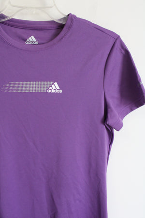 Adidas Purple Logo Athletic Shirt | M