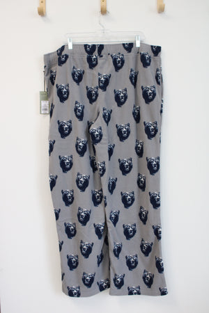 NEW Goodfellow & Co. Blue & Gray Bear Patterned Fuzzy Sweatpants | XXL Tall