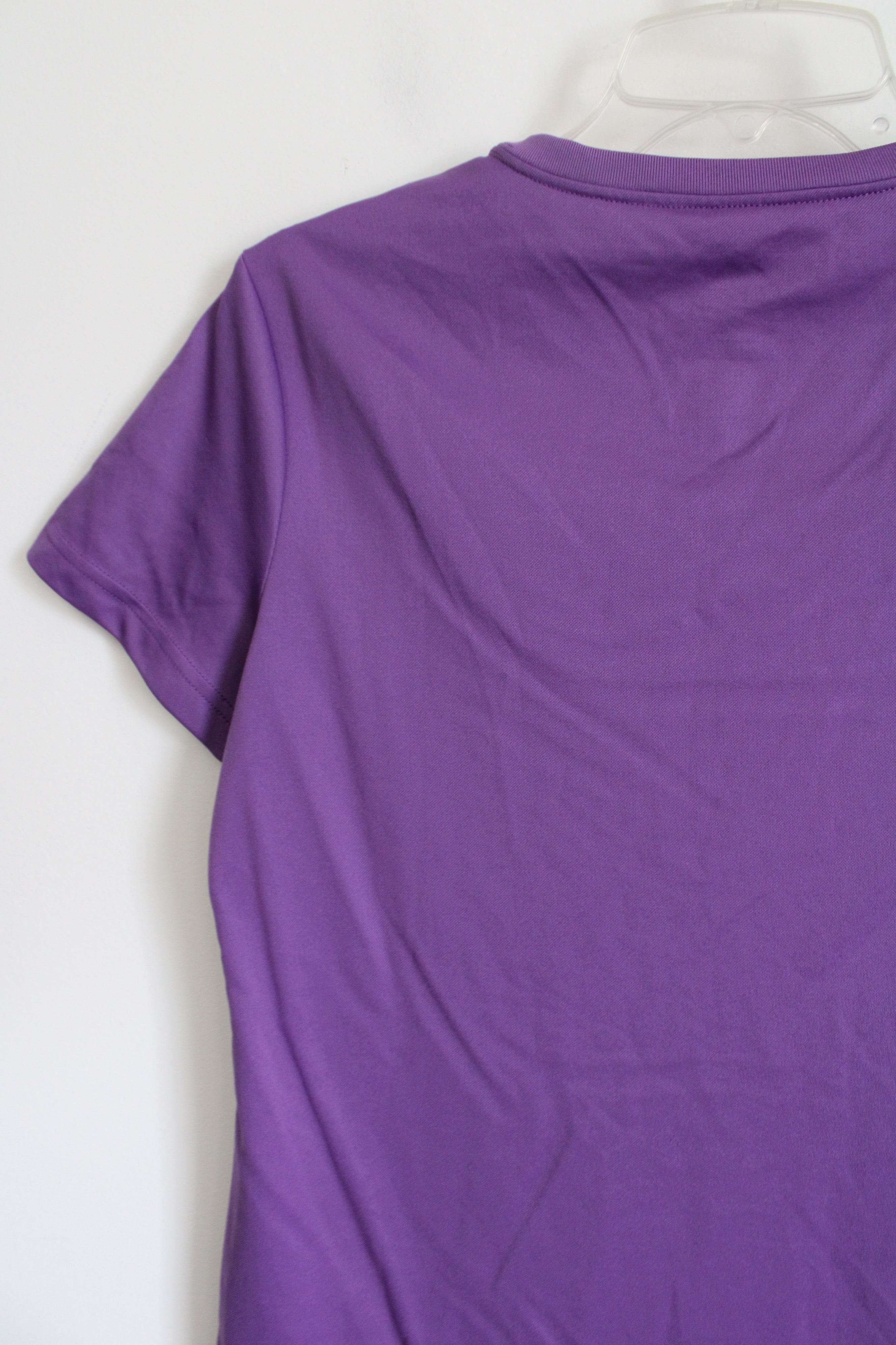 Adidas Purple Logo Athletic Shirt | M