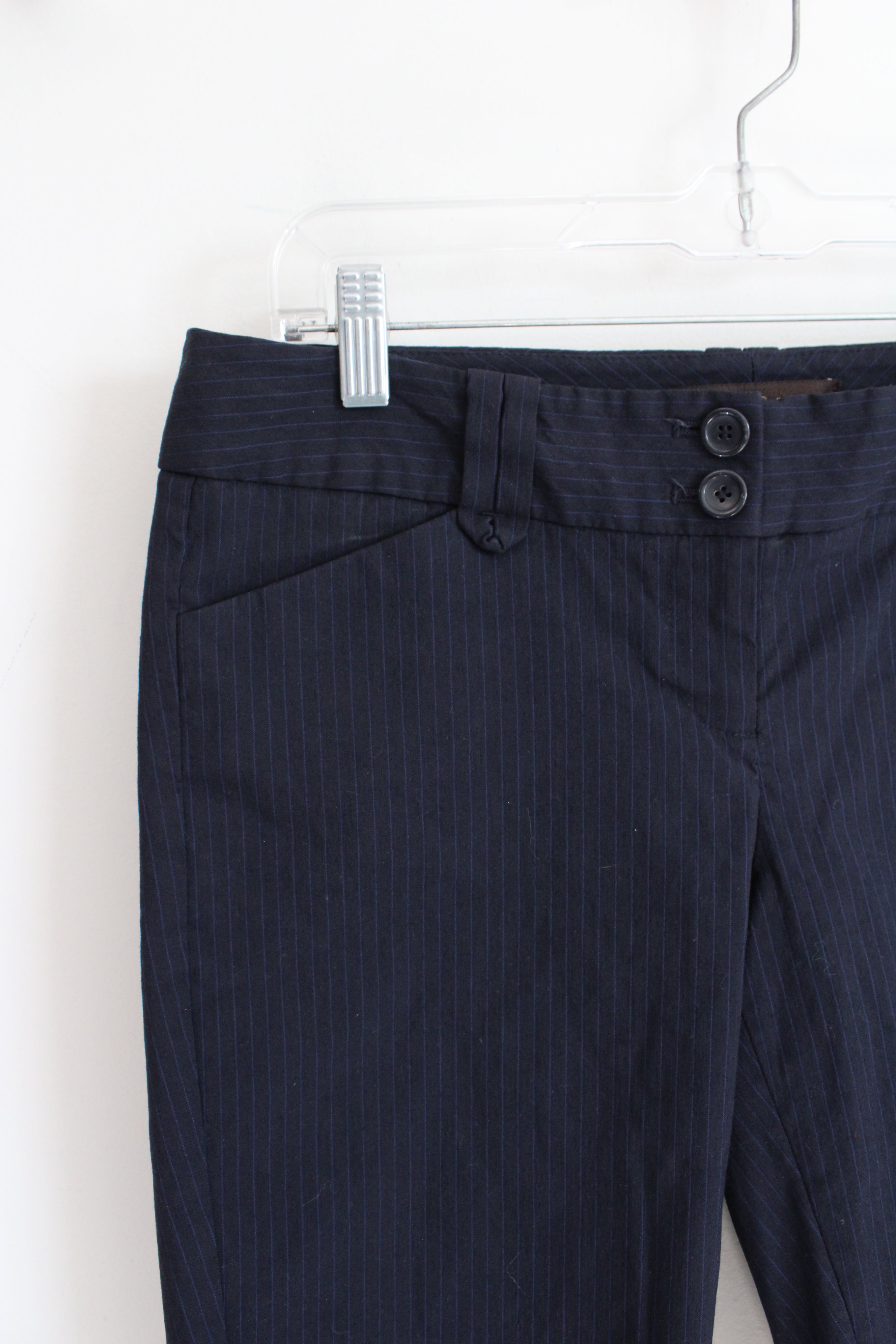 The Limited Exact Stretch Navy Striped Shorts | 6