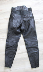 Xpert Sport Black Leather Tapered Pant | 30X28