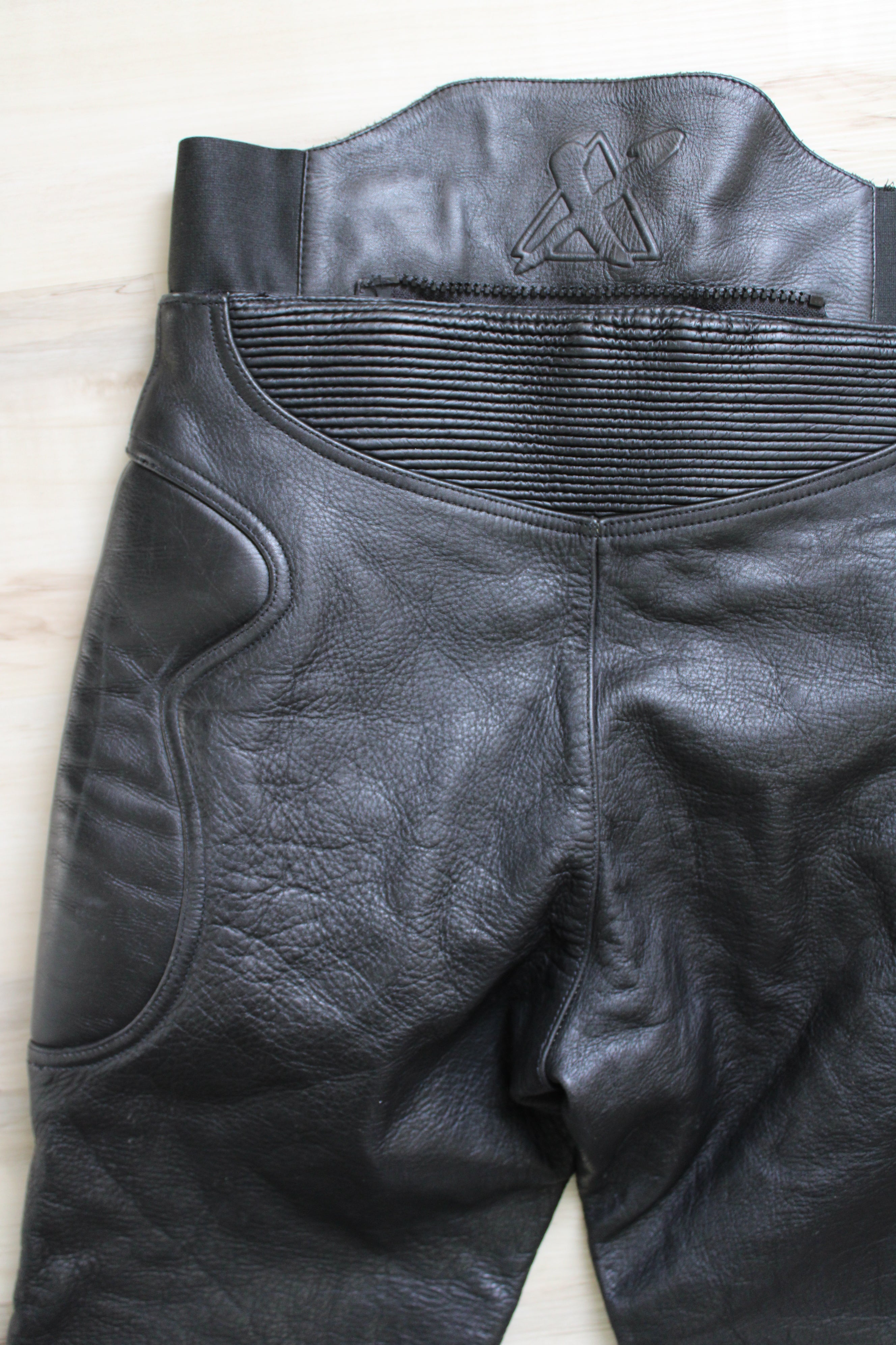 Xpert Sport Black Leather Tapered Pant | 30X28