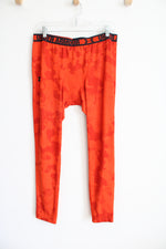 Under Armour Orange Patterned Compression Pants | XL