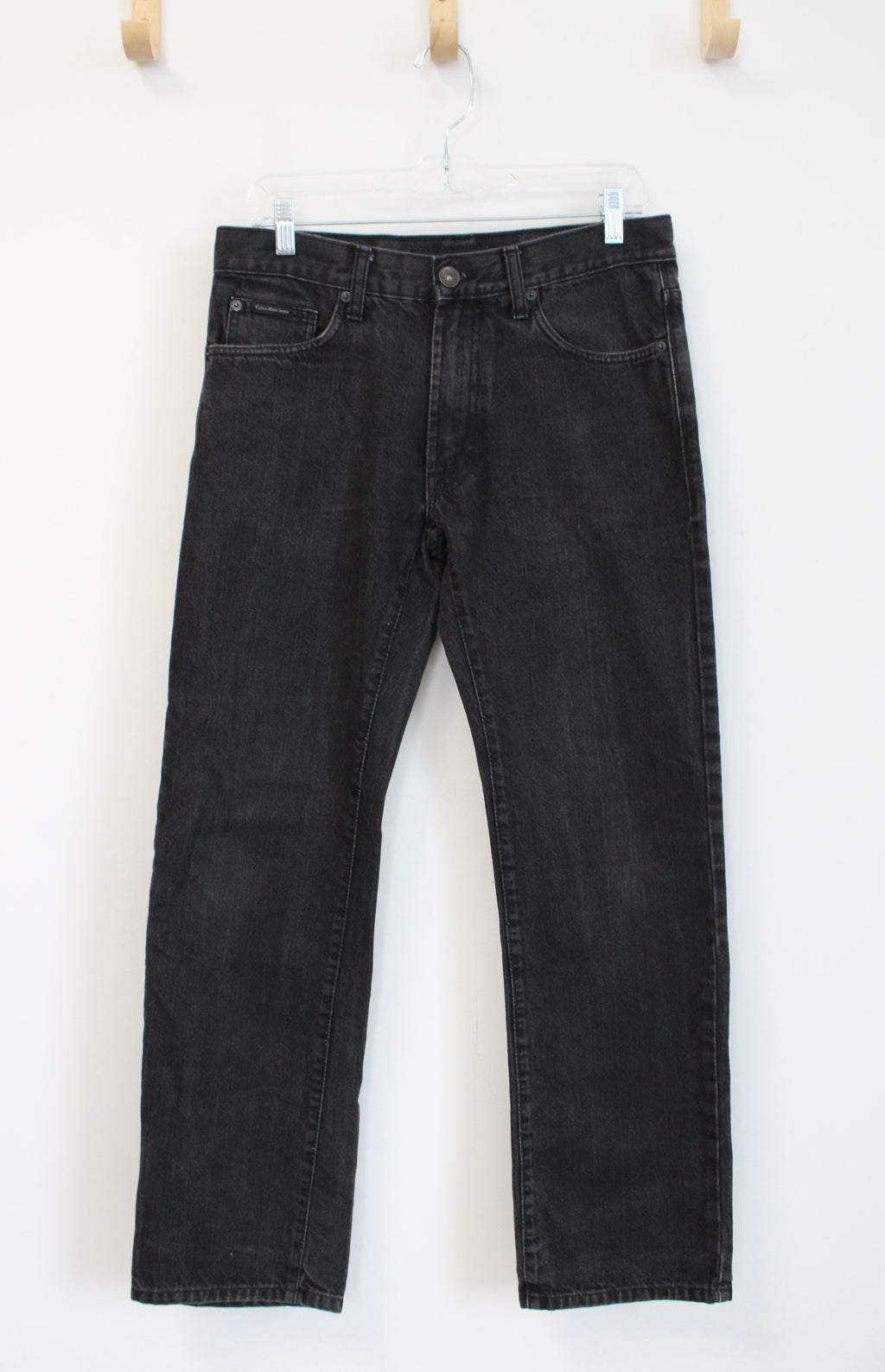 Calvin Klein Jeans Black Straight Cut Jeans | 30