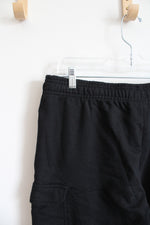 Champion Black Cargo Sweatshorts | L