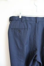 Haggar Classic Fit Navy Dress Pants | 38X31