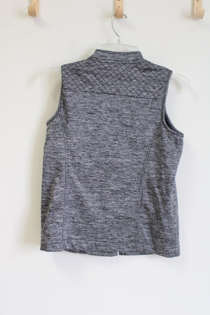 Chico's Weekends Gray Zip Up Vest | 1 (M/8)