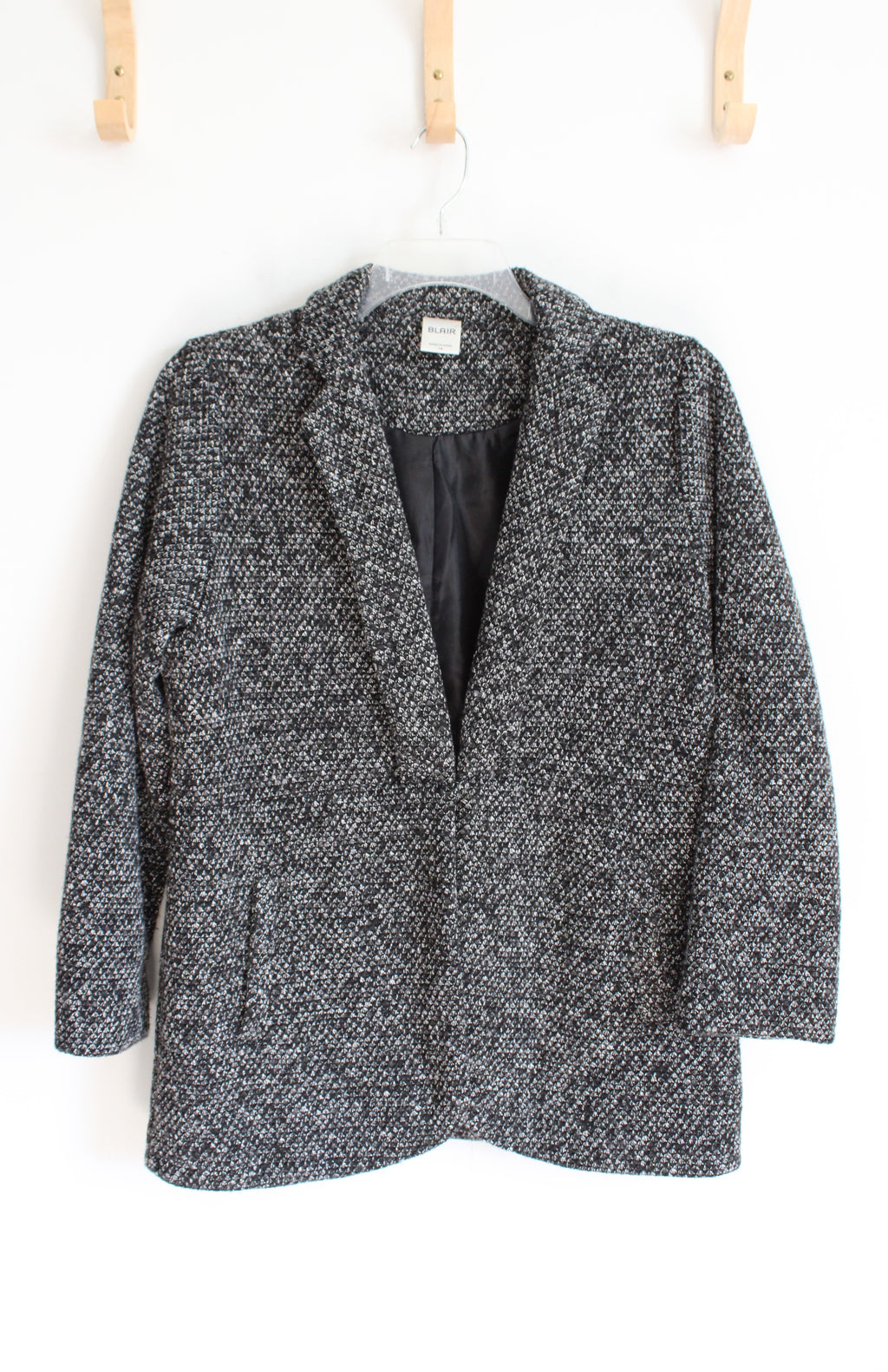 Blair Black & White Textured Blazer | 14