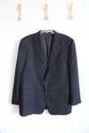 Hickey Freeman Navy Striped Wool Blazer | 46 Regular