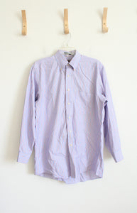 Kirkland Traditional Fit Red White & Blue Striped Button Down Shirt | 15.5/32 (M)