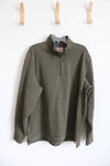 Wrangler Authentics Green Quarter Zip Sweatshirt | XL