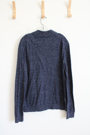 Express Blue Heathered Sweater | XL
