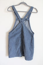 American Eagle Dusty Blue Corduroy Overall Dress | XS