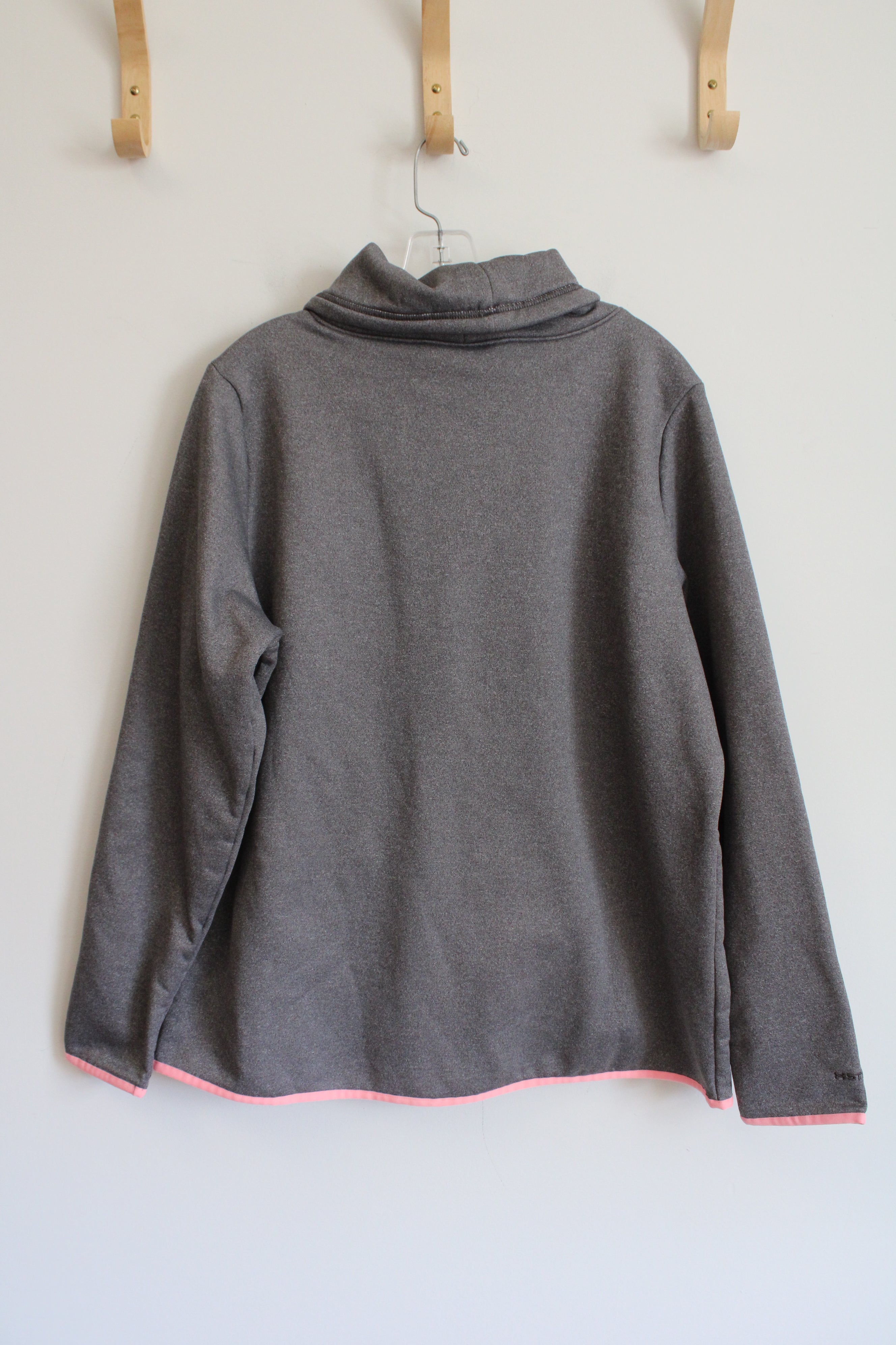 Under Armour Gray & Pink Cowl Neck Hoodie | XL