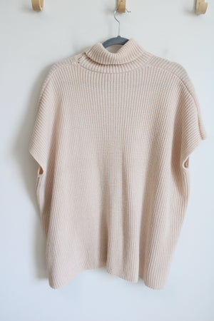 Shein Mock Neck Knit Oversized Poncho Sweater | M