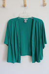 Catherines Green Knit Shrug | 1X (18/20)