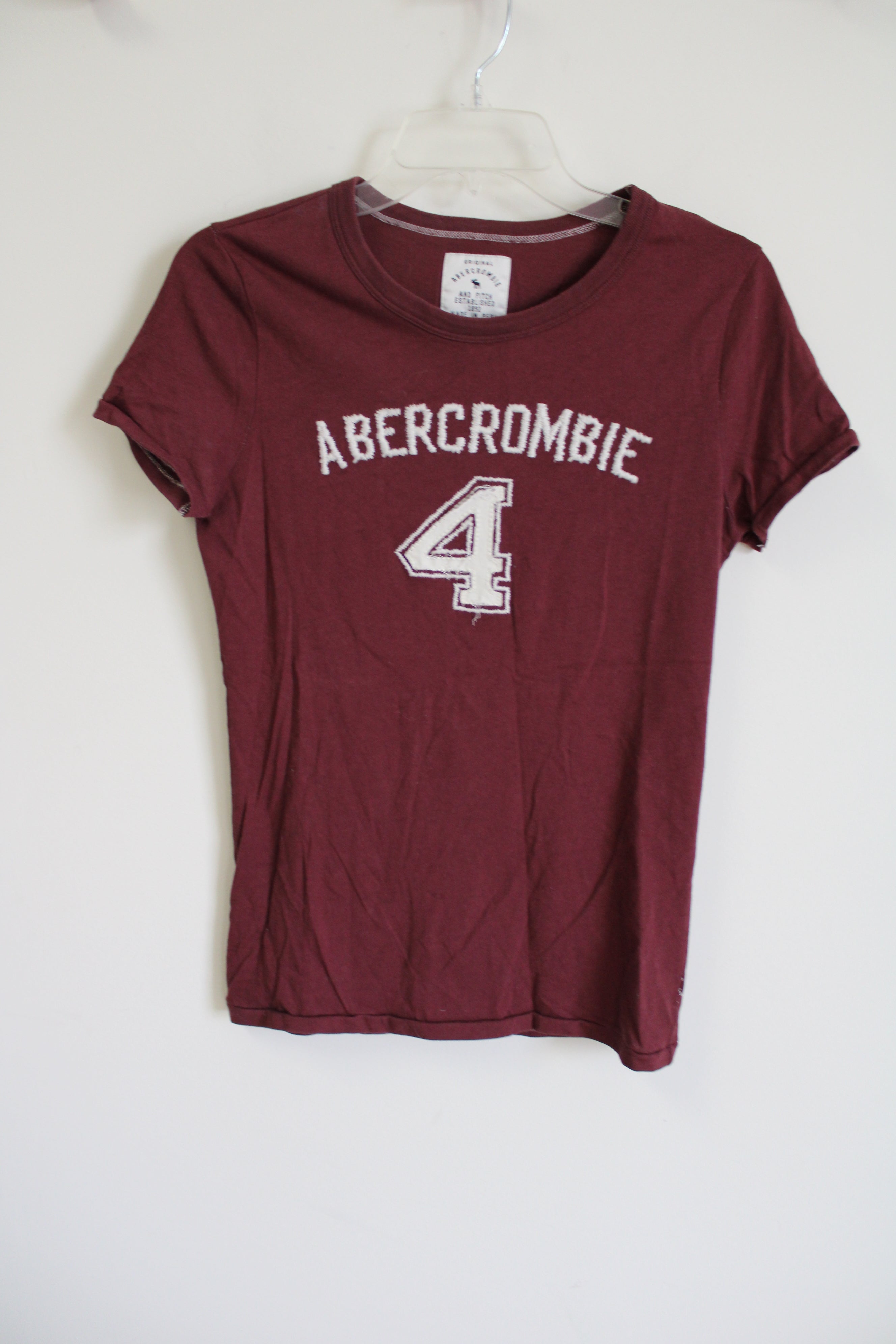 Abercrombie Maroon Tee | L