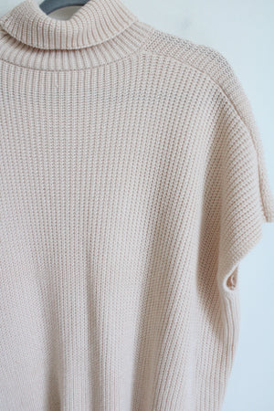 Shein Mock Neck Knit Oversized Poncho Sweater | M