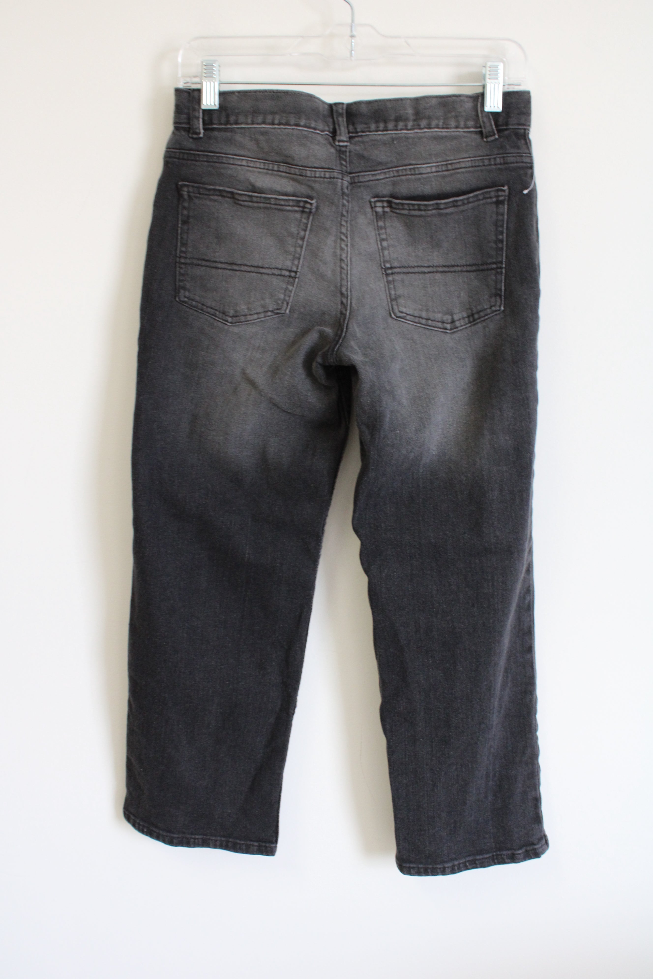 Wonder Nation Relaxed Black Wash Jeans | 12 Husky