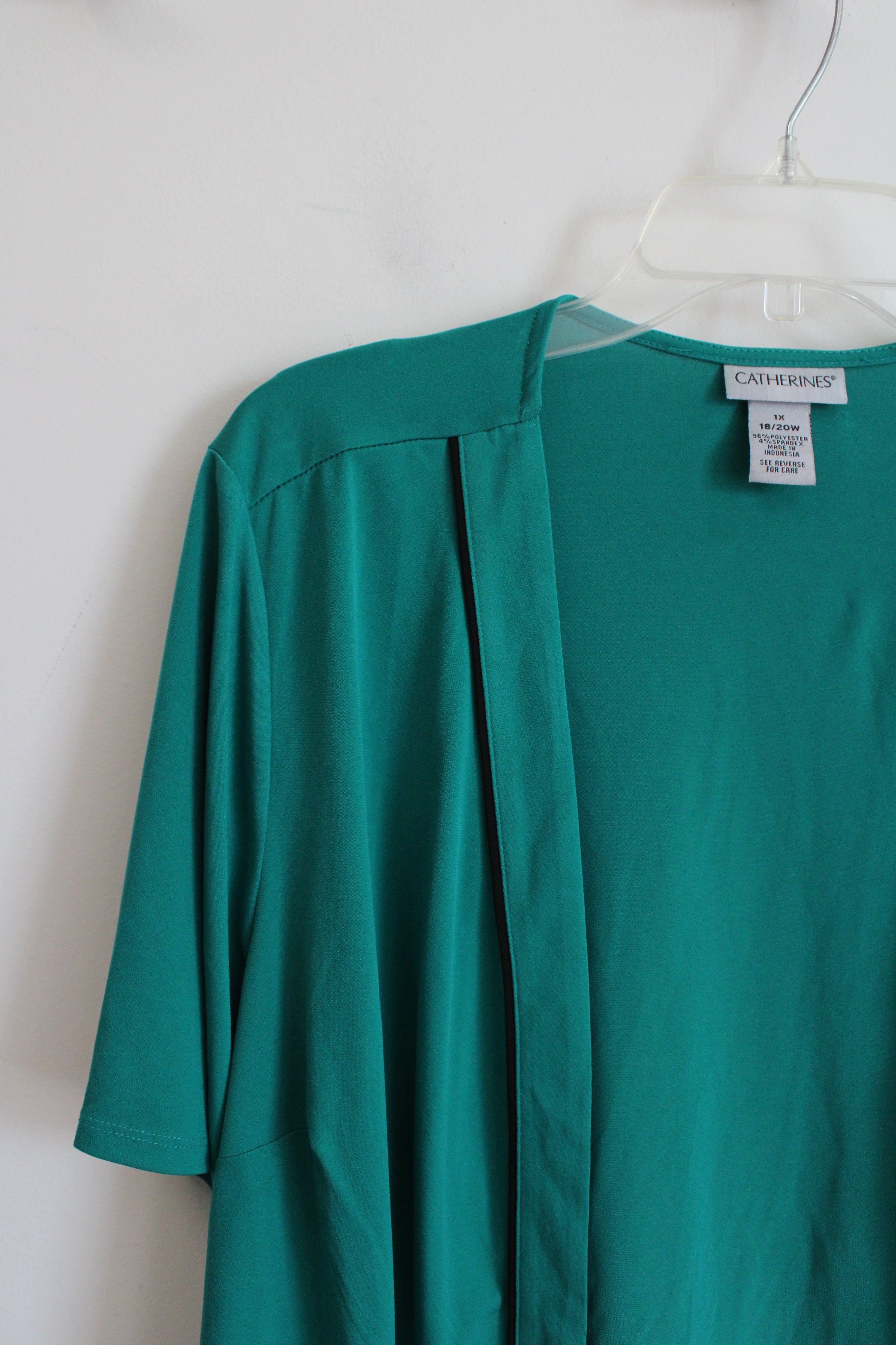 Catherines Green Knit Shrug | 1X (18/20)