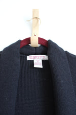 Silhouettes Black Vintage Fringe Duster Cardigan | 1X