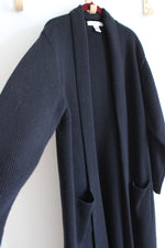 Silhouettes Black Vintage Fringe Duster Cardigan | 1X
