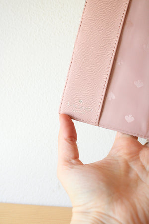 Kate Spade By The Pool Pink Flamingo Leather Passport Holder