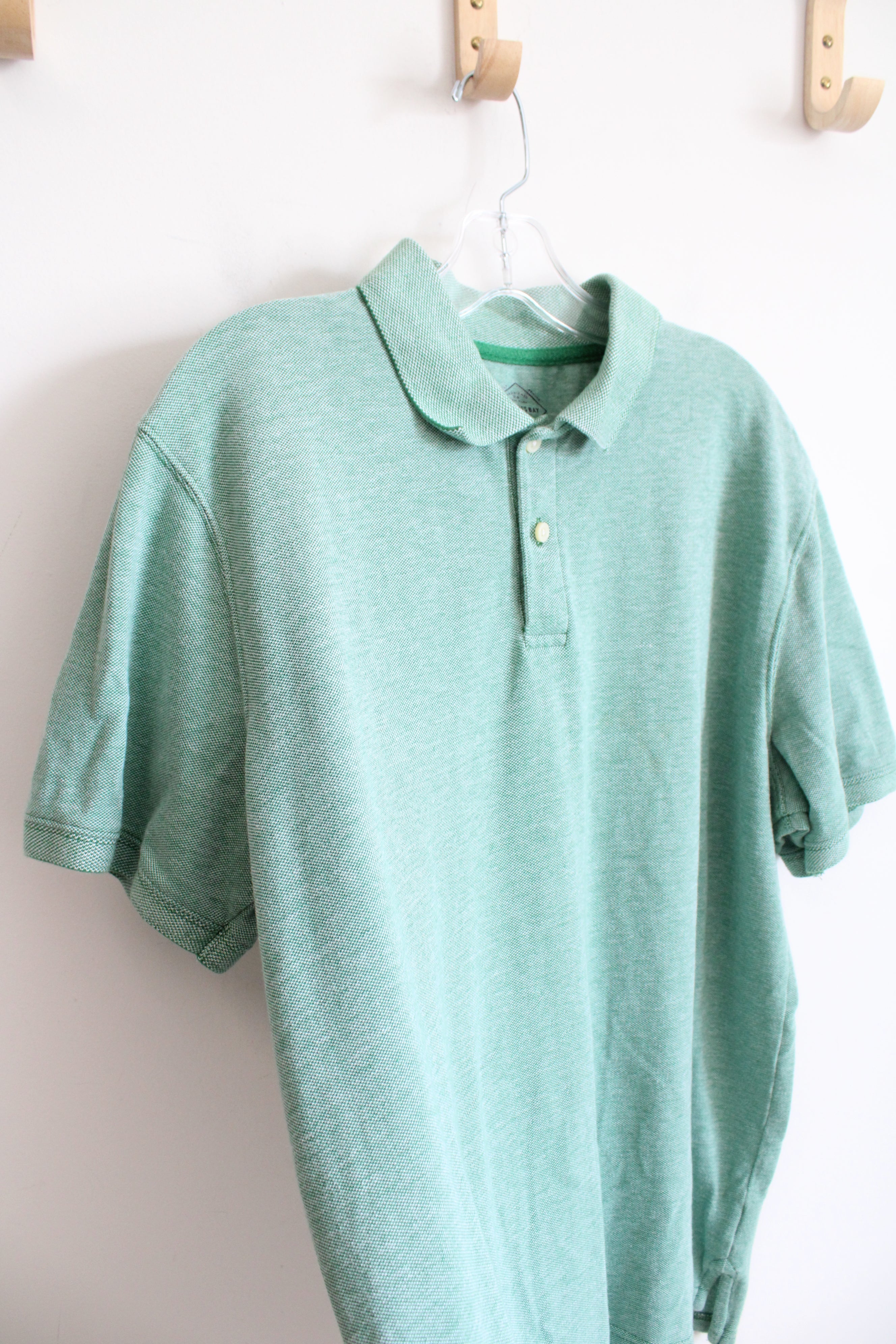 St. John's Bay Light Green Legacy Polo Shirt | L