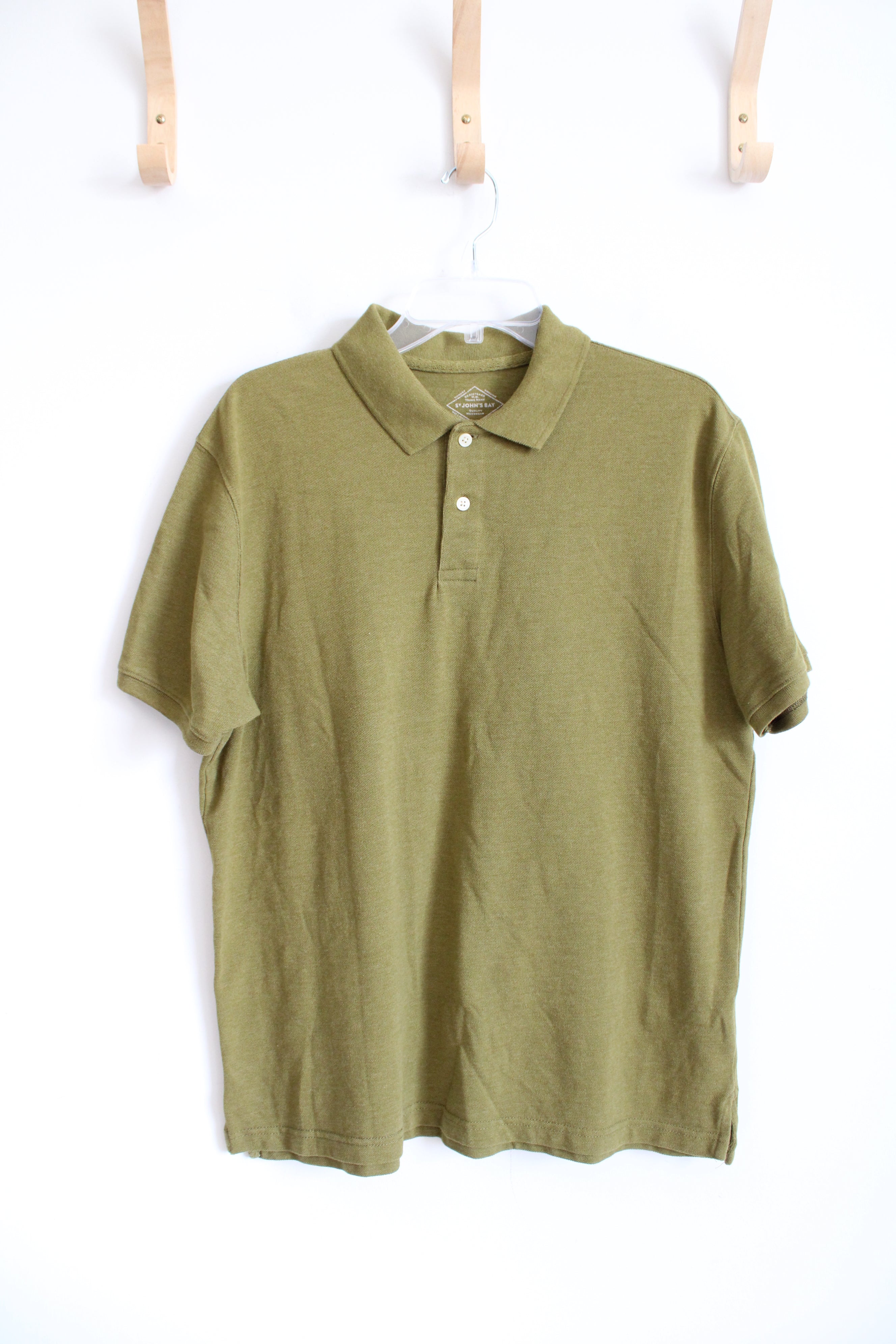 St. John's Bay Green Legacy Polo Shirt | L