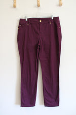 Iman Plum Straight Pants | 14