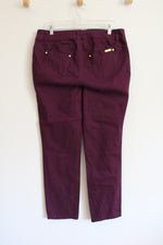 Iman Plum Straight Pants | 14