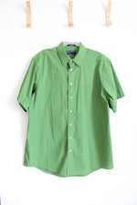 Stafford The Super Shirt Classic Fit Green Plaid Button Down Shirt | 17 (34/35)