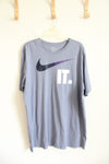 Nike Athletic Cut Dusty Blue Shirt | XL