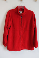 Alpine Tek Red Fleece Zip Up Jacket | L