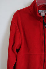 Alpine Tek Red Fleece Zip Up Jacket | L