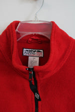 Alpine Tek Red Fleece Zip Up Jacket | L