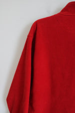 Alpine Tek Red Fleece Zip Up Jacket | L