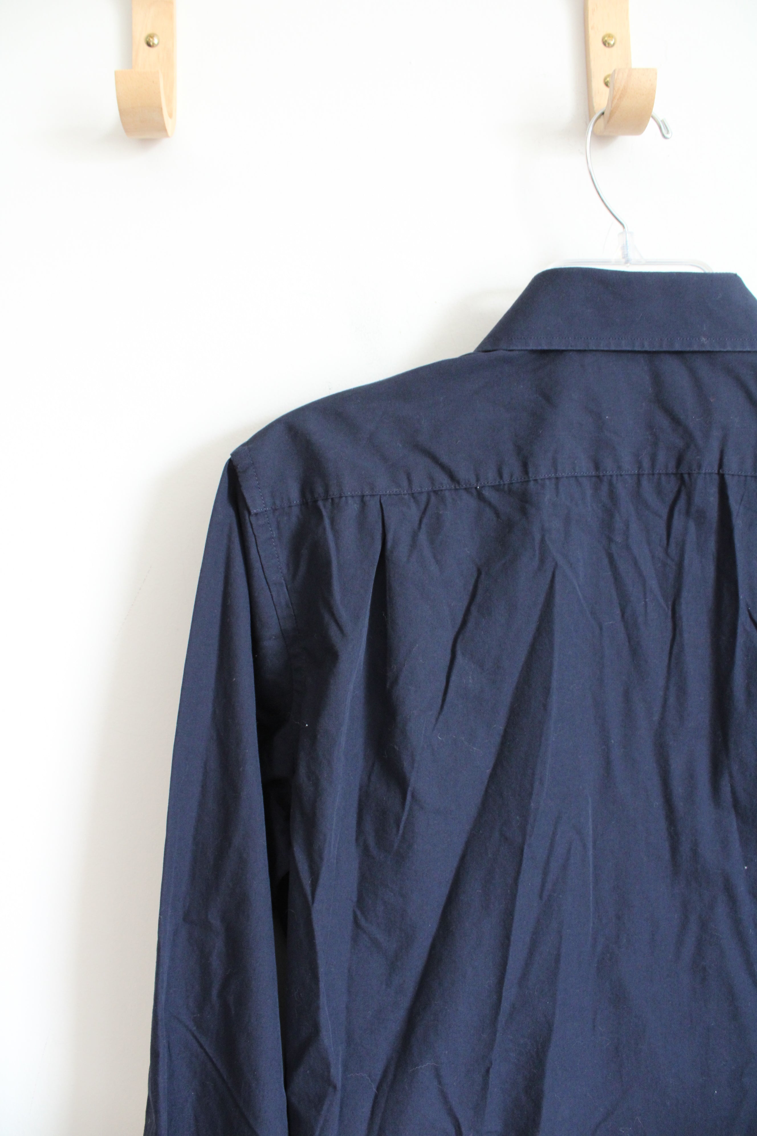 Bespoke Classic Fit Navy Long Sleeved Button Down Shirt | 34/35 (15/15.5)