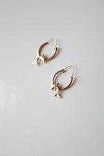 Dolphin Hoop 14KT Yellow Gold Earrings