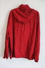 Van Heusen Sport Red Zip Up Windbreaker | XXL