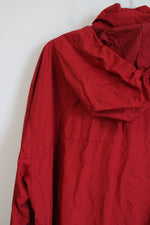 Van Heusen Sport Red Zip Up Windbreaker | XXL