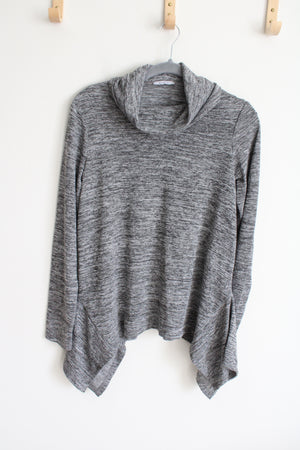 Avon Gray Heathered Knit Cowl Neck Sweater | S (4/6)