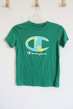 Champion Green Logo Tee | Youth XL (14)