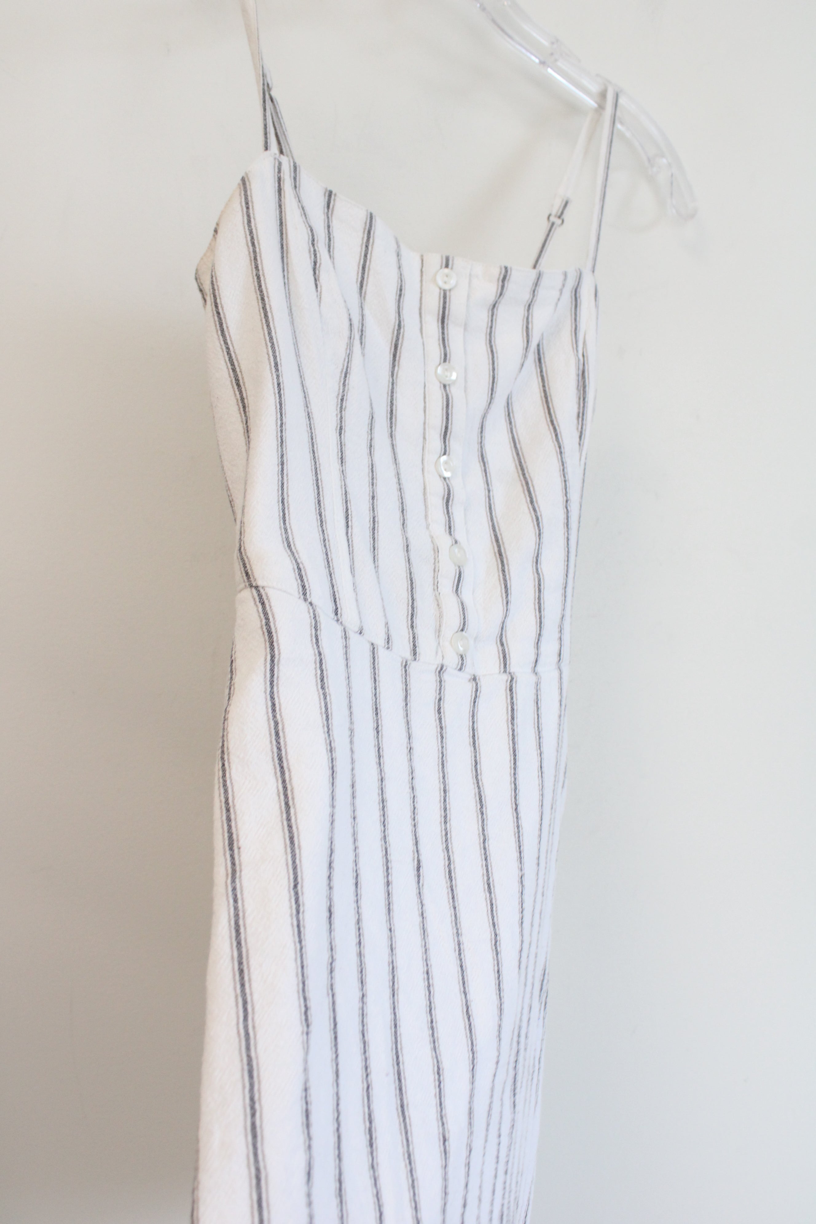 Hollister Gray & White Striped Dress | S